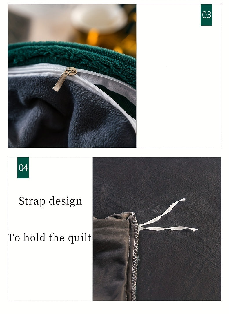 {4 Pieces} Deluxe Puffy Duvet Cover Set