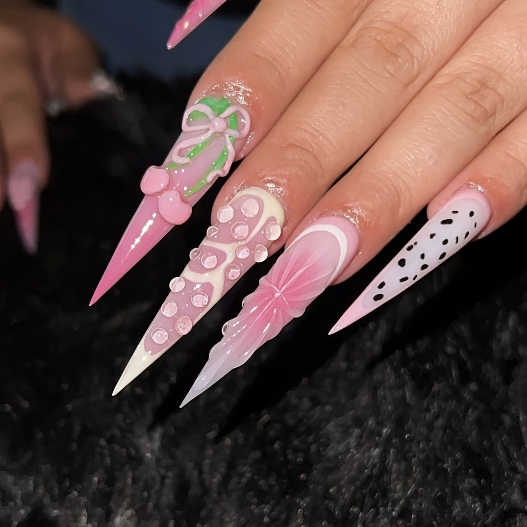 {10pcs} Handmade Full Cover Nail Tips