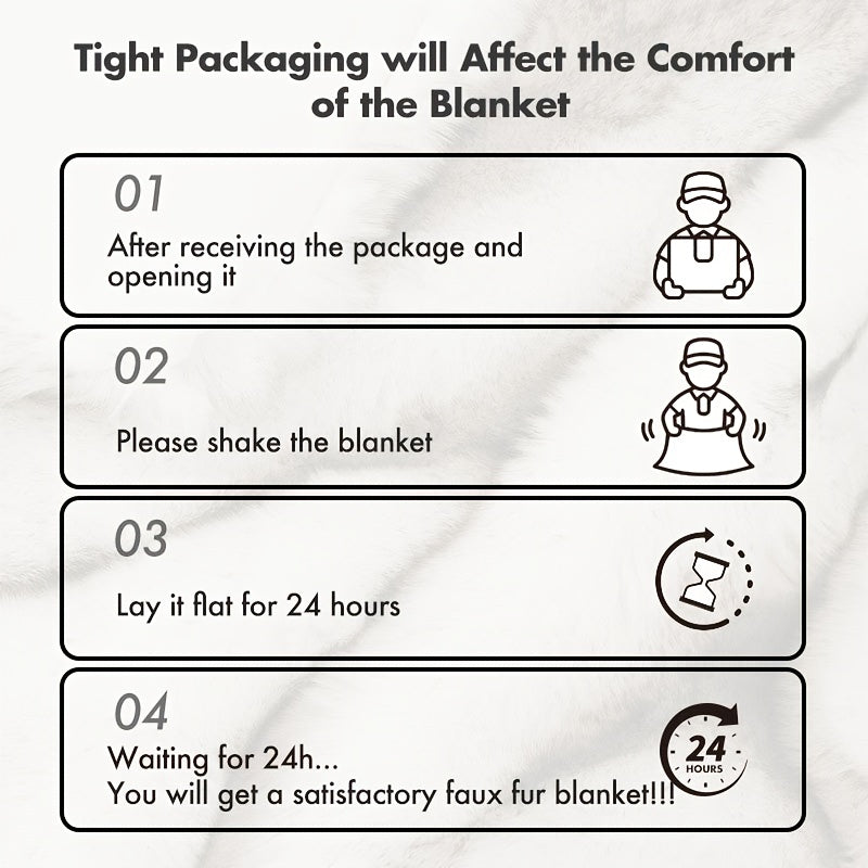 Reversible Faux Fur Blanket