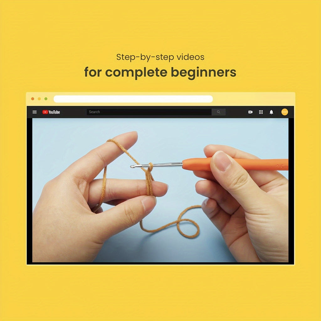 Complete All-in-One Highland Cow Crochet Kit for Beginners