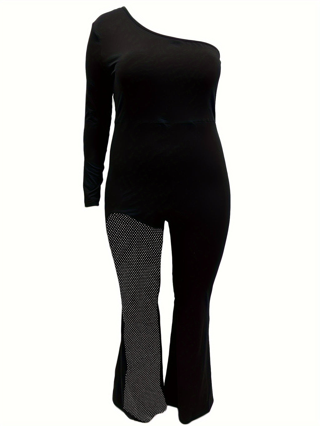 Single Shoulder Asymmetrical Mermaid Jumpsuit