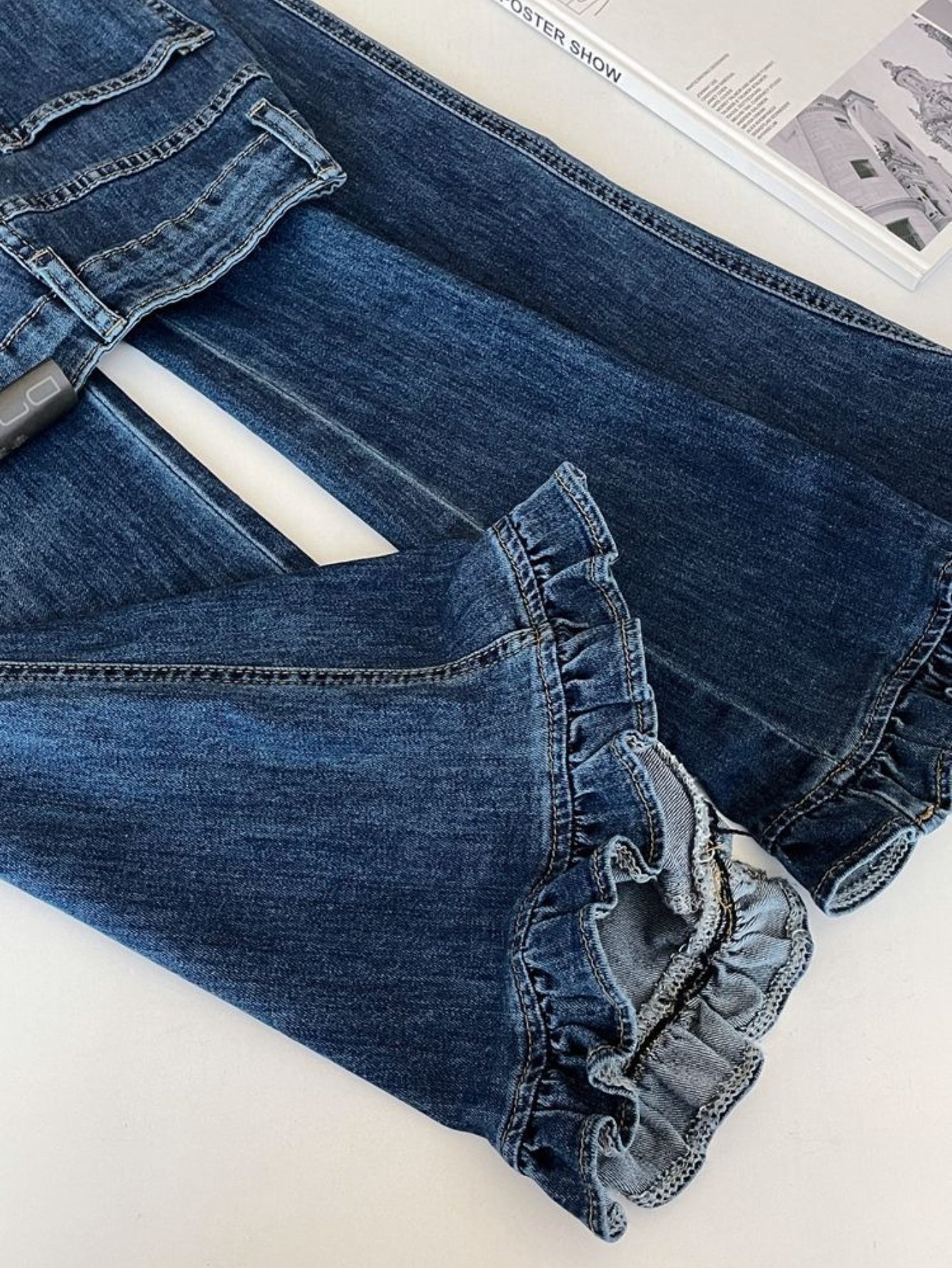 High-Waisted Wide-Leg Jeans