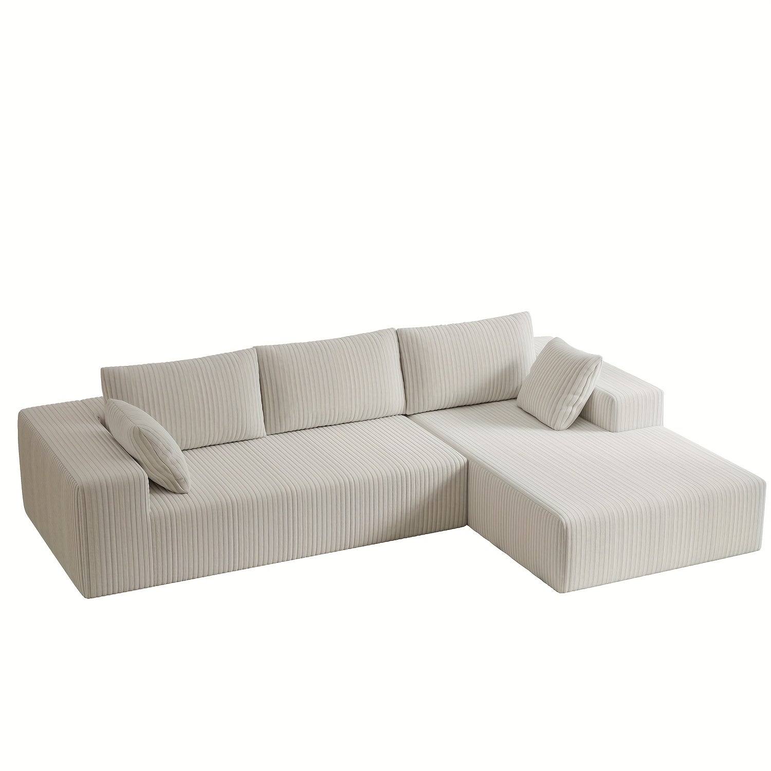 Modern Modular L-Shaped Living Room Cloud Sofa Set