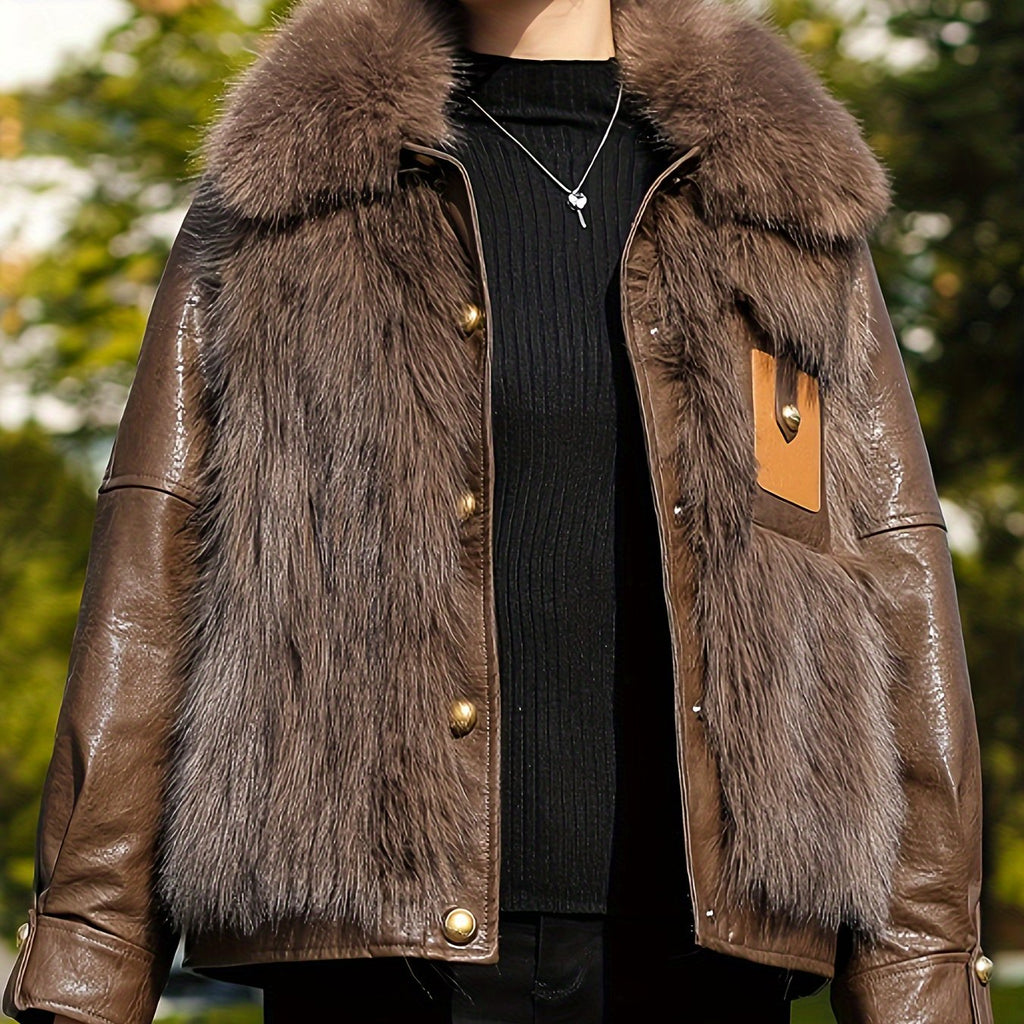 Faux Fur-Lined Jacket