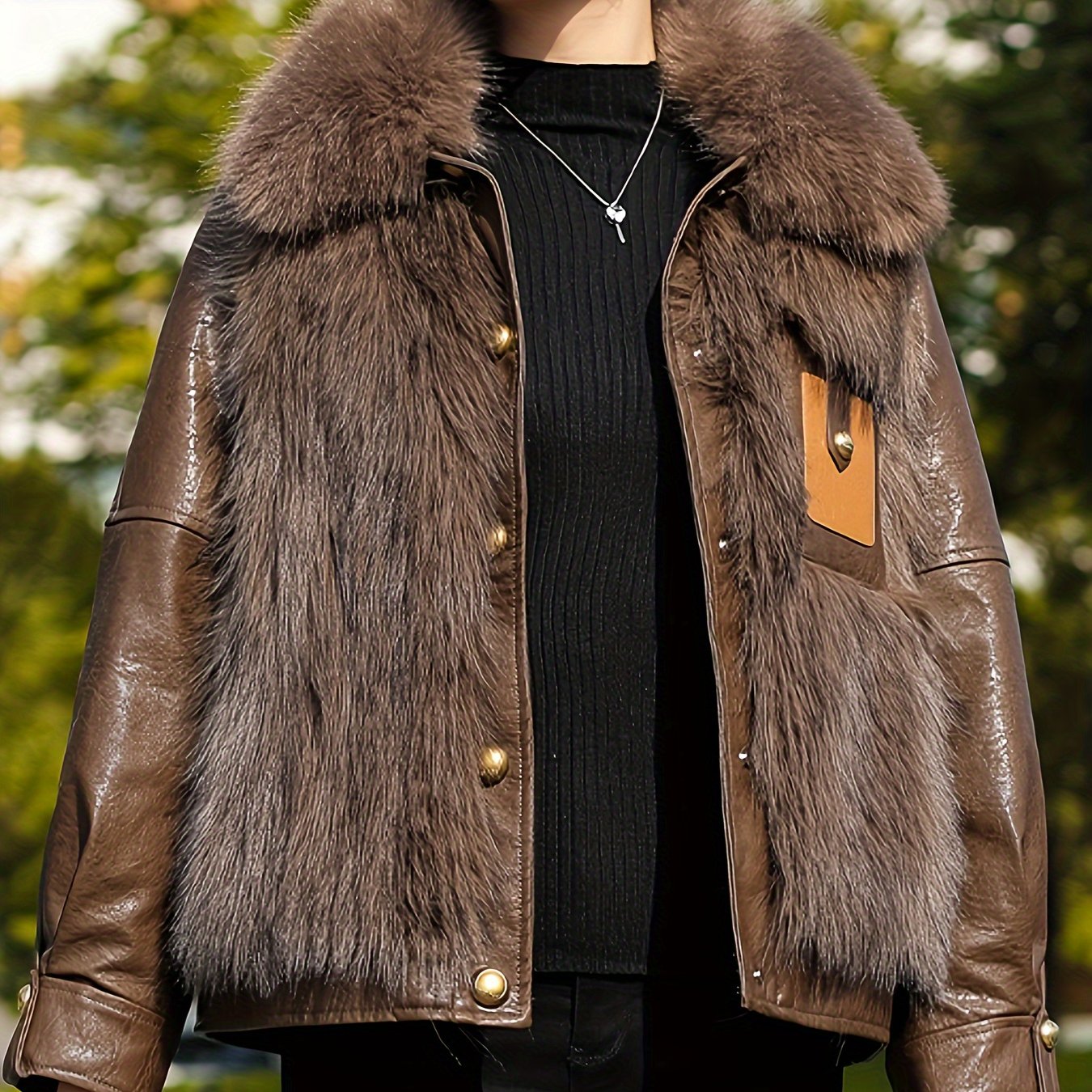 Faux Fur-Lined Jacket