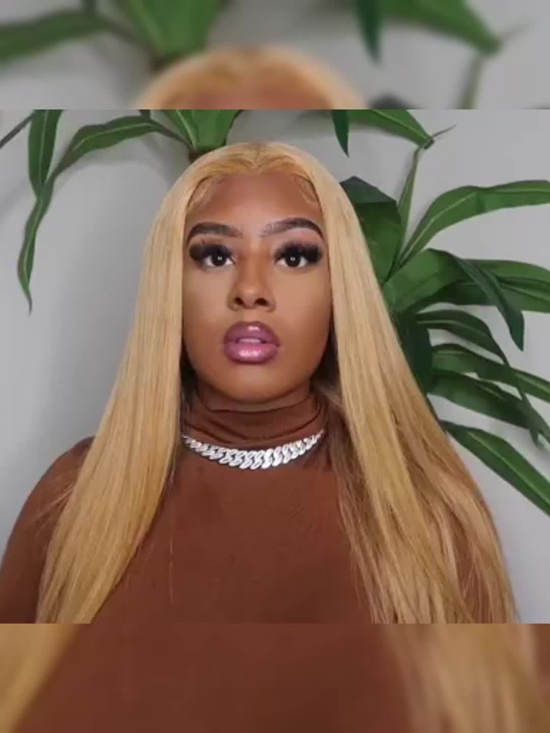 200% Density Honey Blonde Lace Front Wig