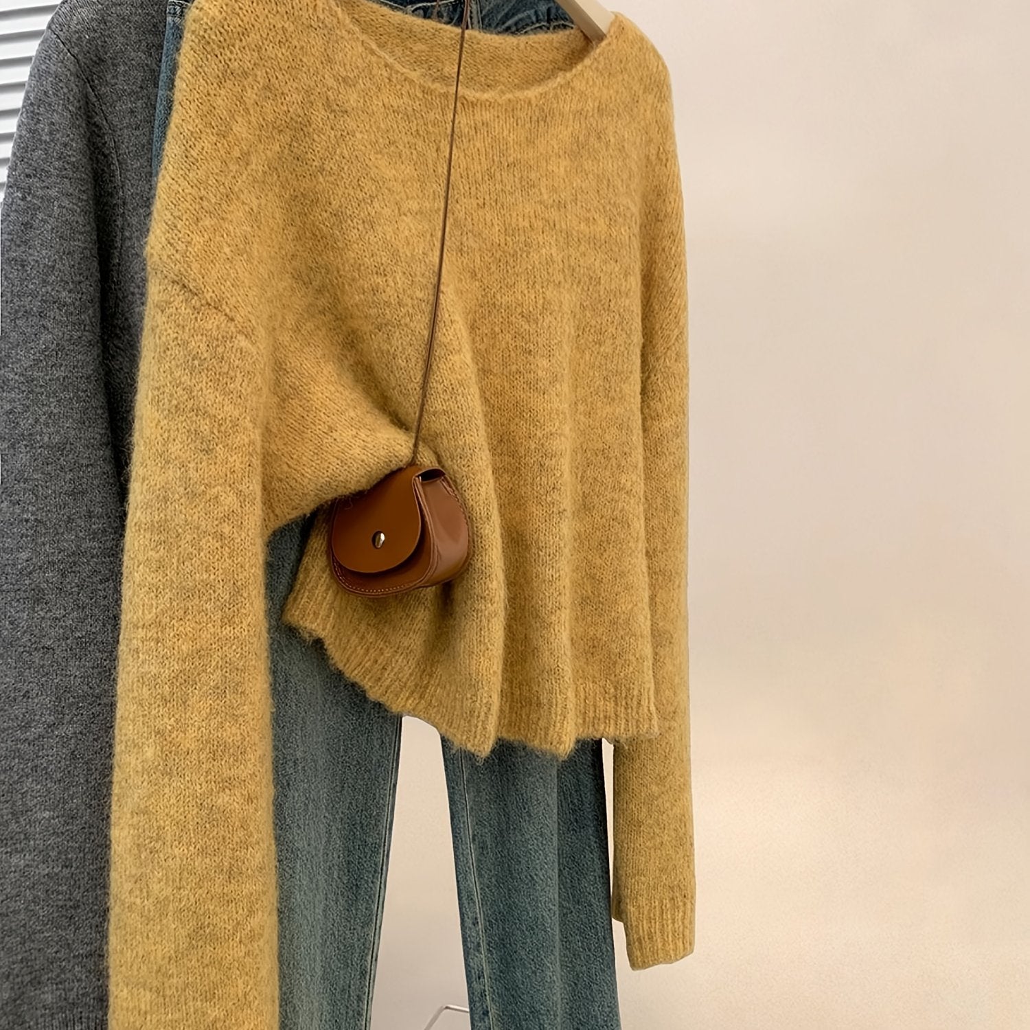 2025 New Christmas Casual Versatile Pullover Soft Short Sweater for Women Autumn Winter Base Layer