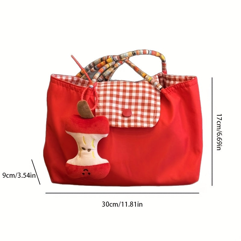 2pcs Set: 1pc Cute Pendant + Tote