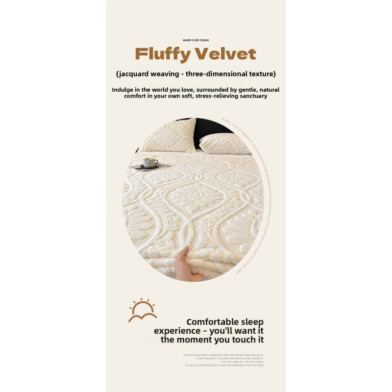 Jacquard Velvet Fitted Sheet