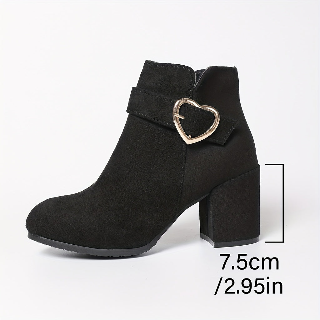 Chunky Heel Ankle Boots