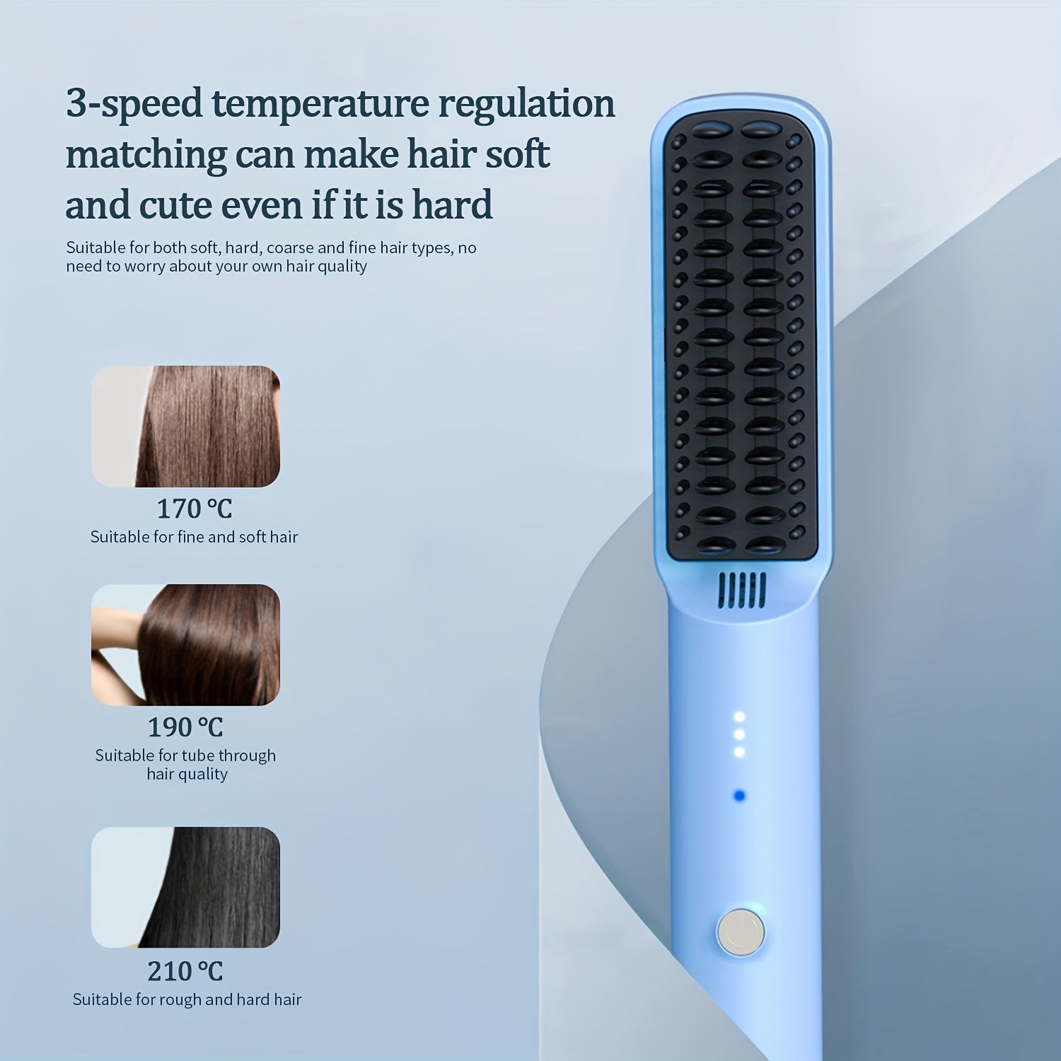 3-Minute Fast Straight Hair Comb with Ceramic Heating