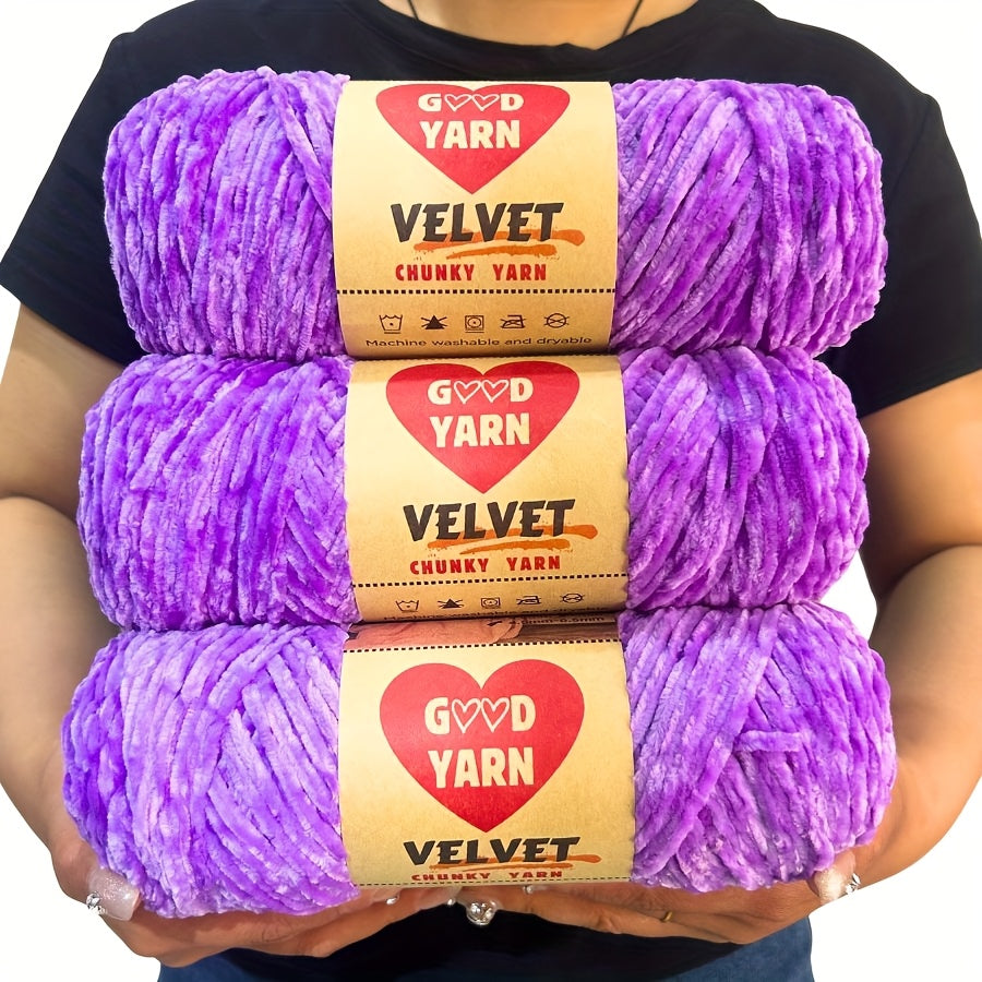 600g Big Chenille Velvet Yarn