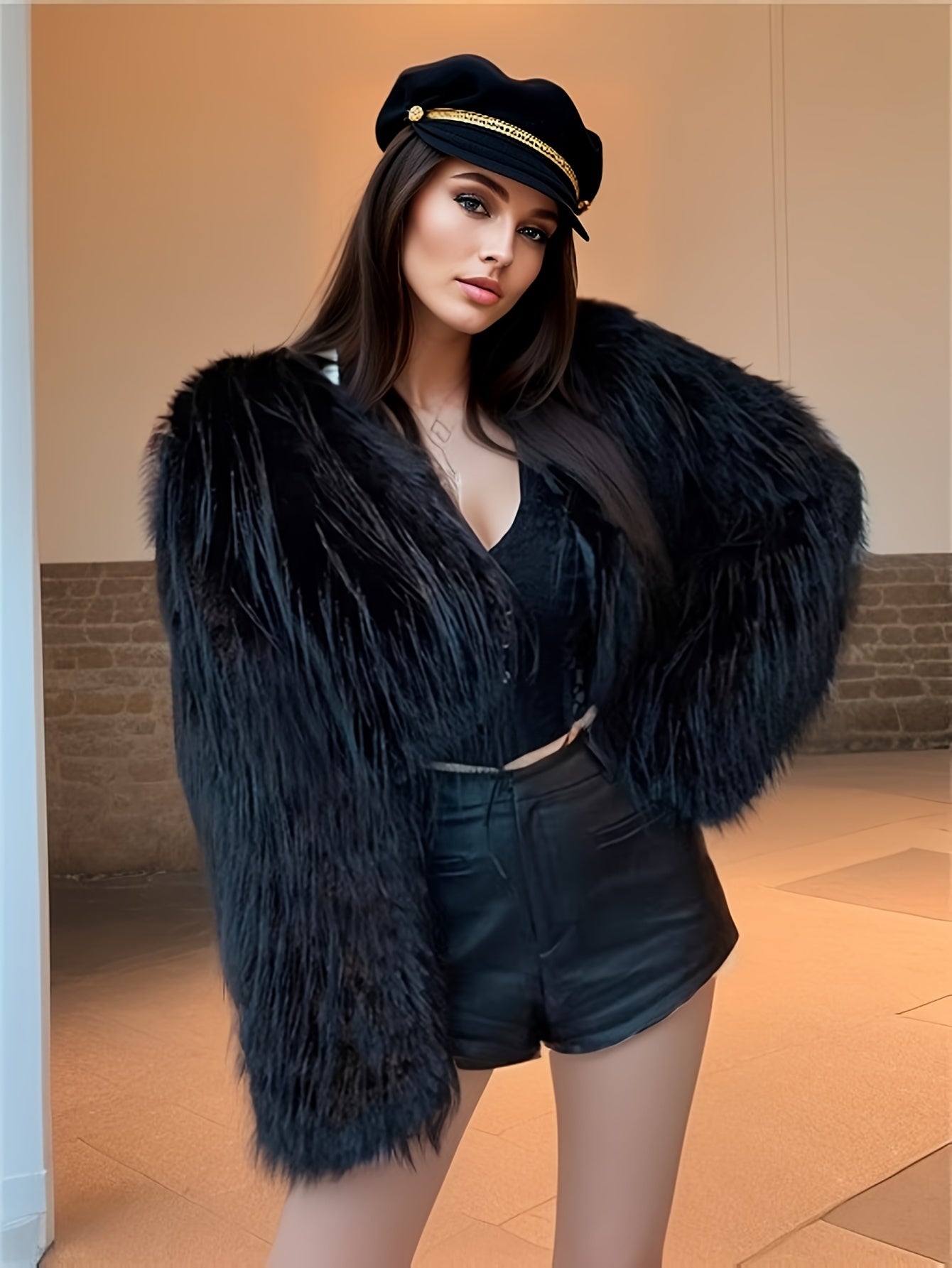 Faux Fur Short Coat