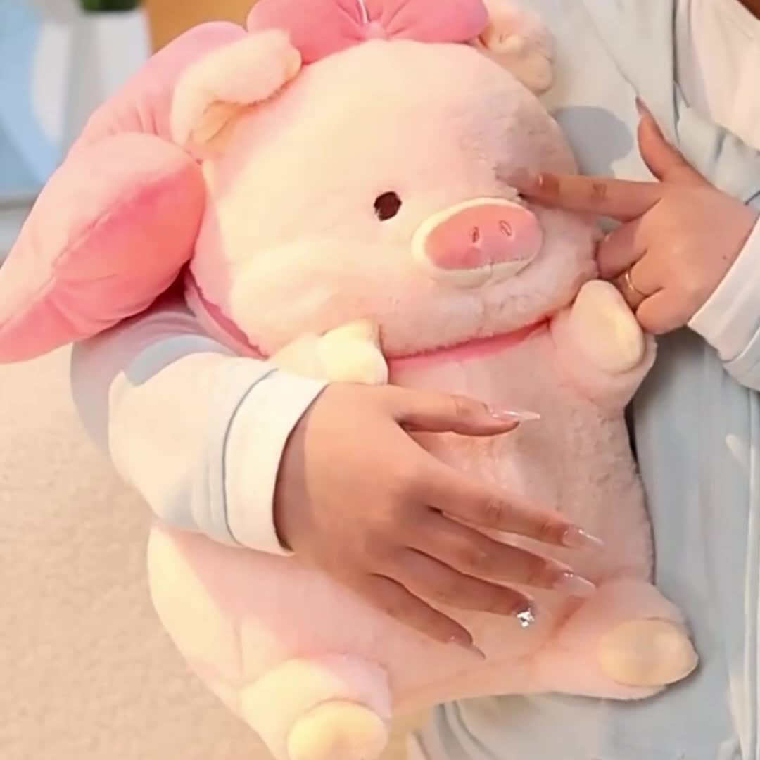 Hamburger & Pig Stuffed Animal
