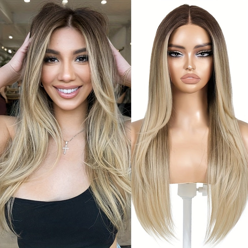 Glueless T-Part Synthetic Lace Front Wig
