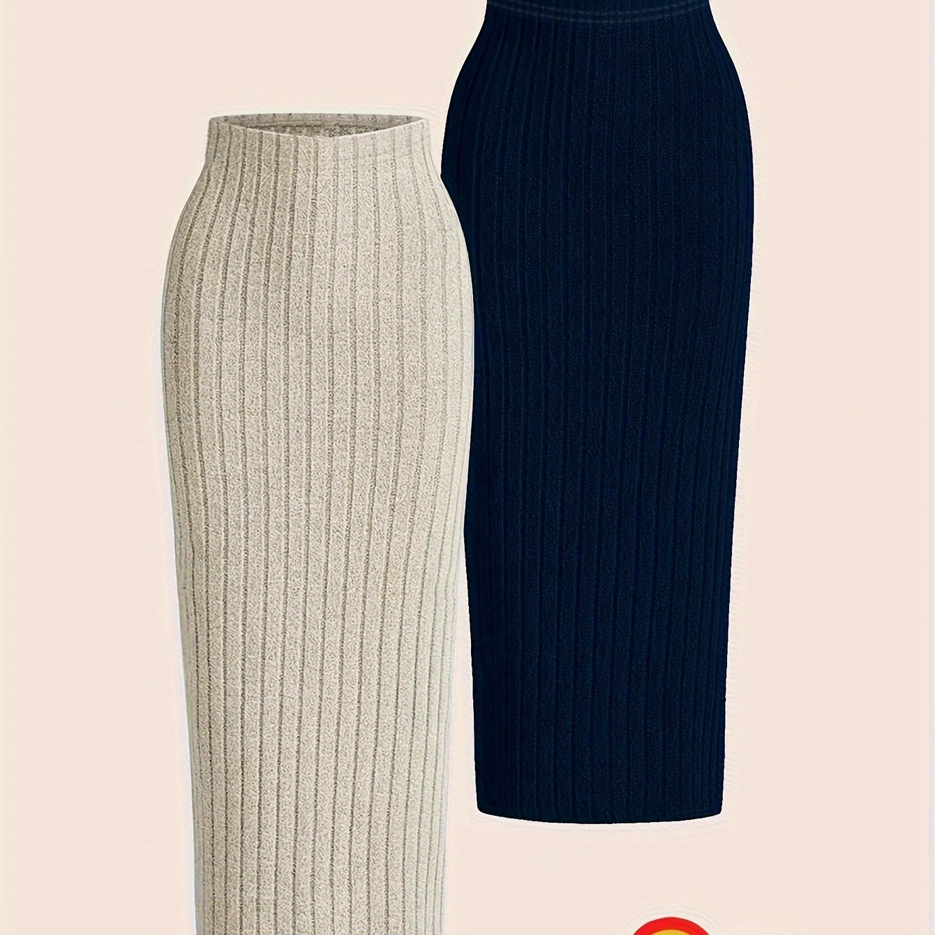 High-Waisted Stretch Pencil Skirt Set