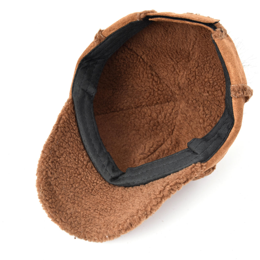 Polyester Baseball Cap with Imitation Lamb Lining
