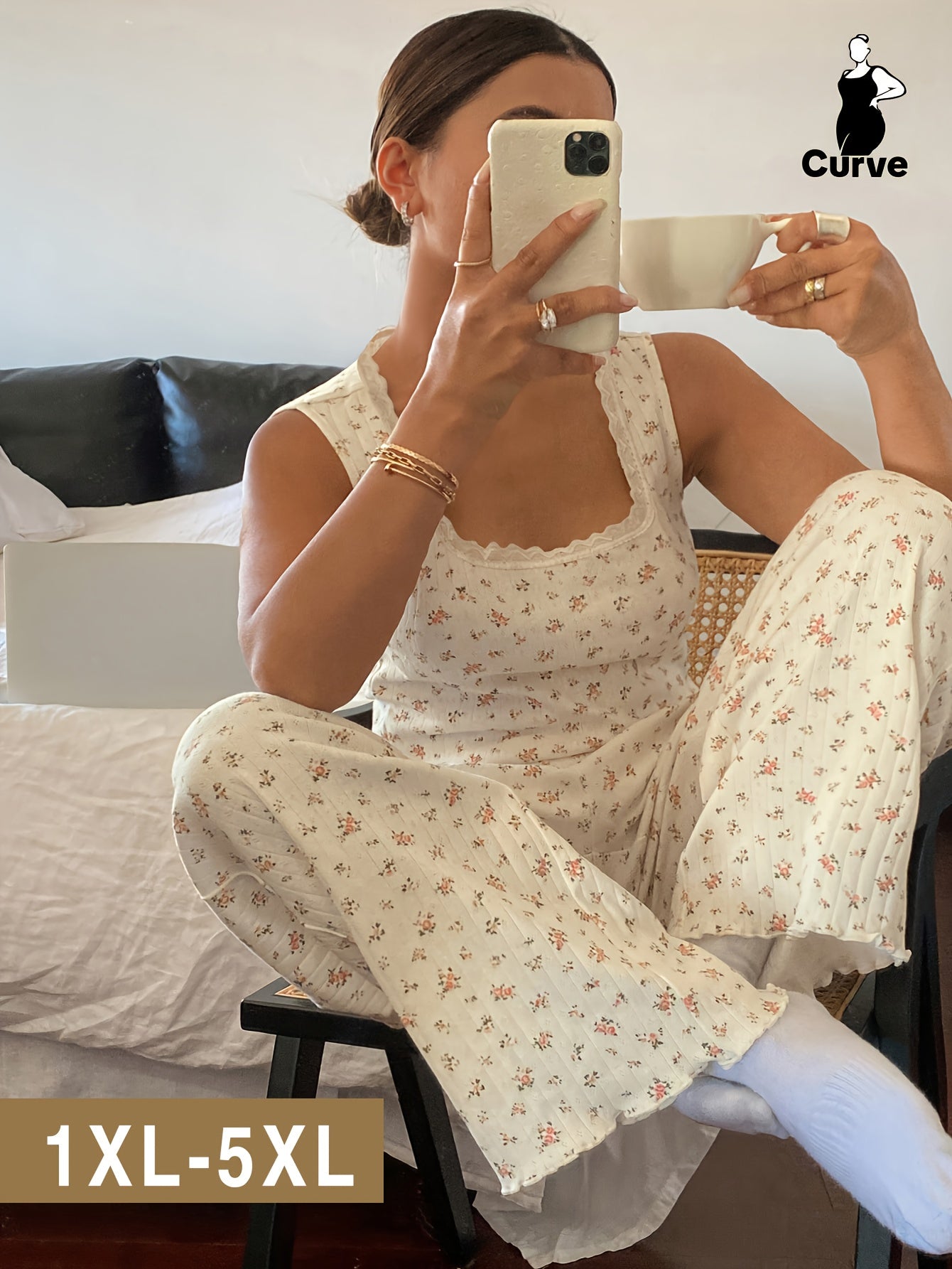 Floral Print Pajama Set