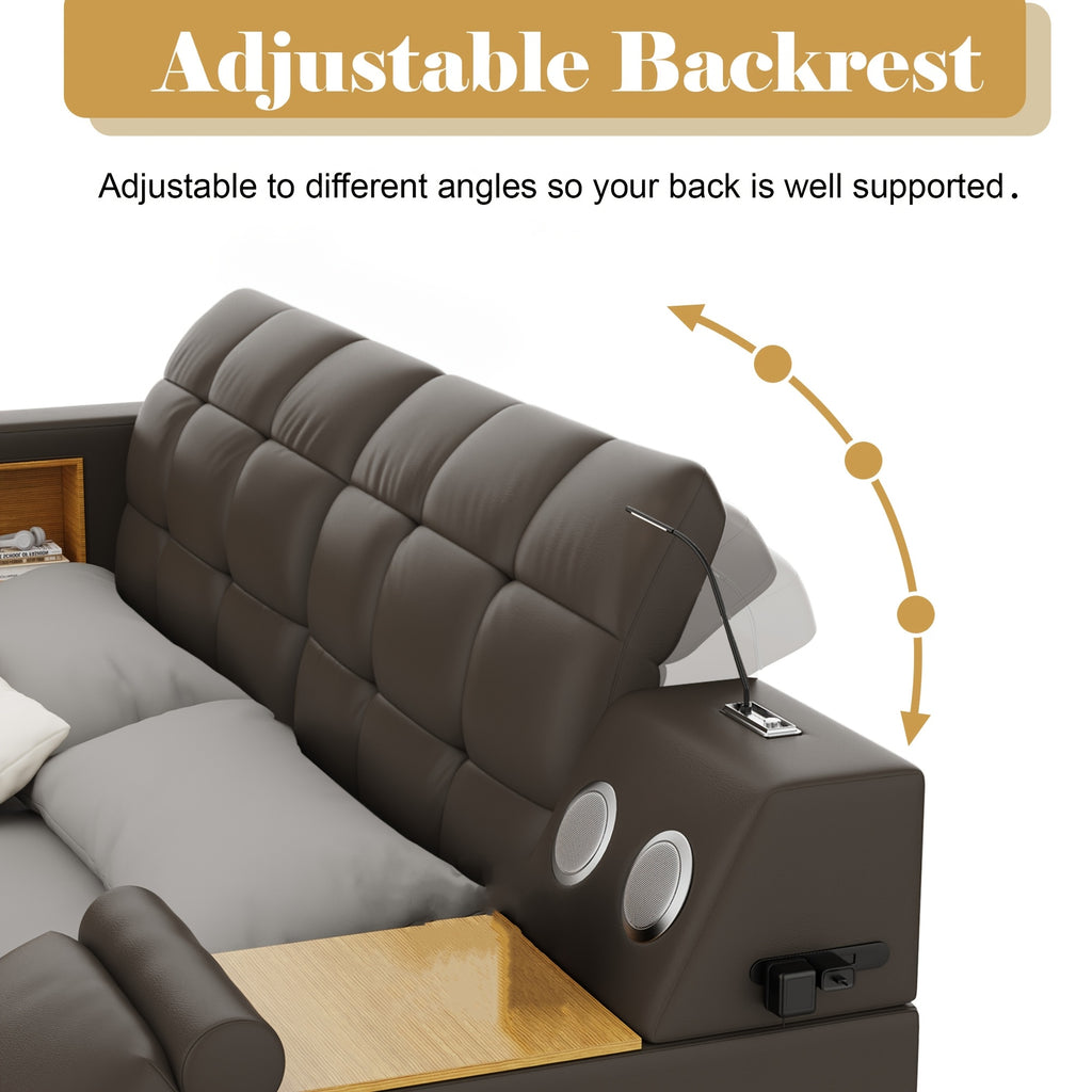 Multifunctional Large Bed Frame