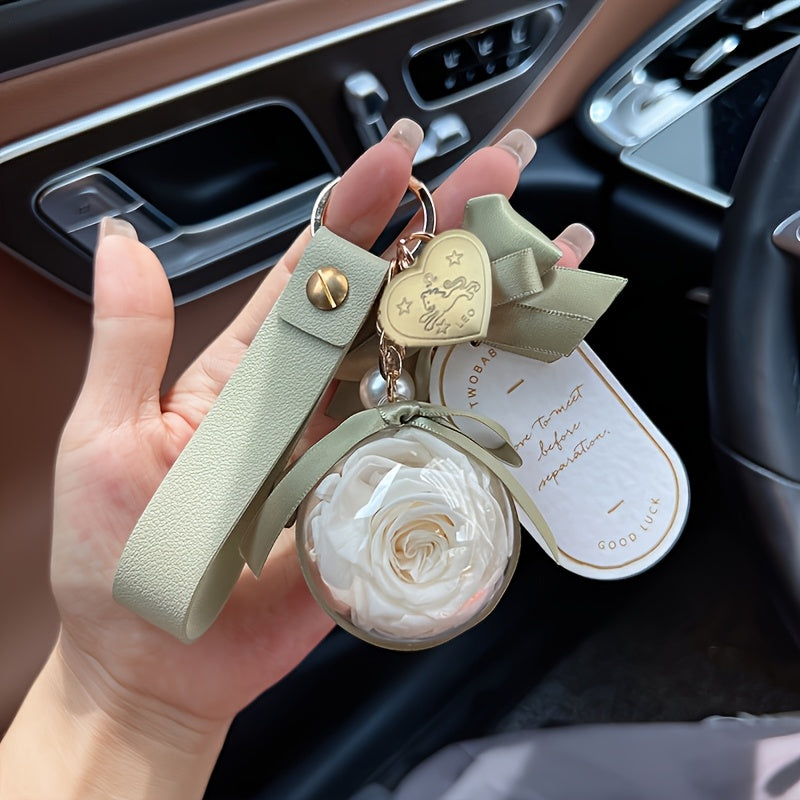 Eternal Rose Keychain