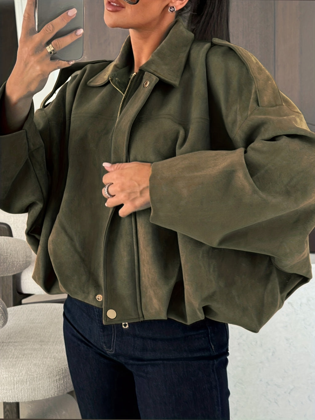 Elegant Faux Fur Jacket