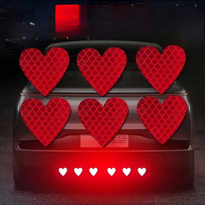 6 Universal Love Strip Reflective Stickers