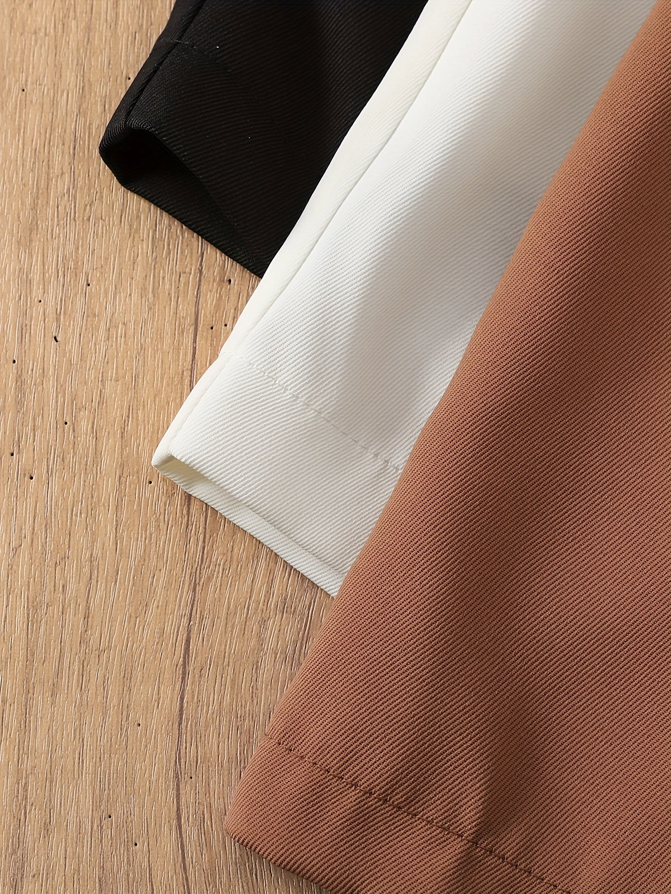 Outing Casual High-Waist Shorts Set of Three, Perfect for Outdoor