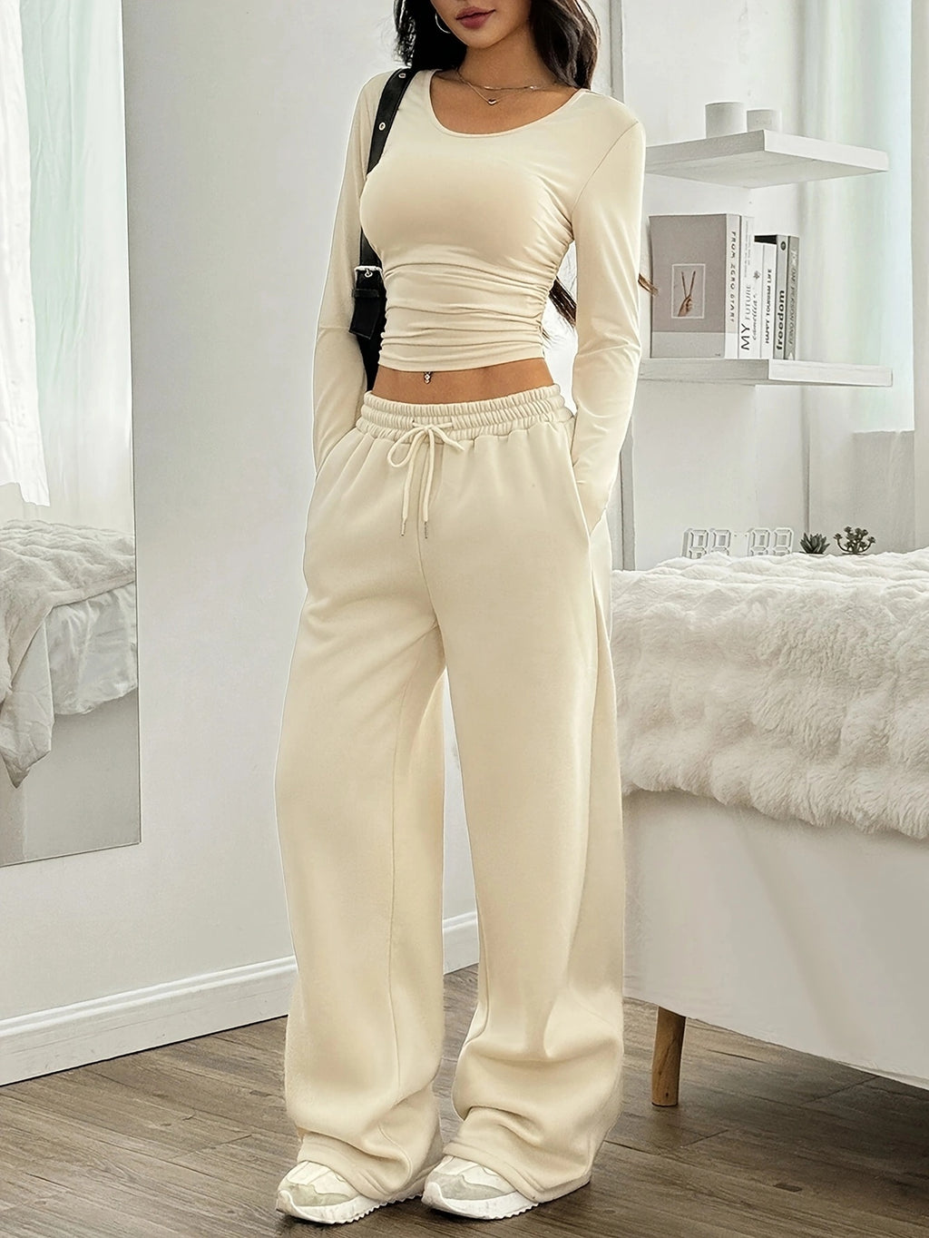 Women's Casual Long Sleeve Pants Set