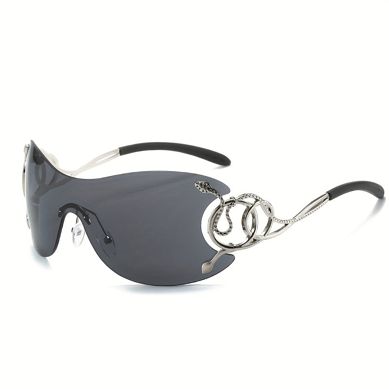 Frameless One-Piece Sunglasses