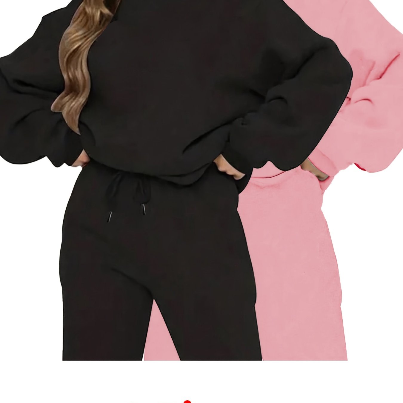 {2pcs} Casual Long Sleeve Round Neck Sweatshirts