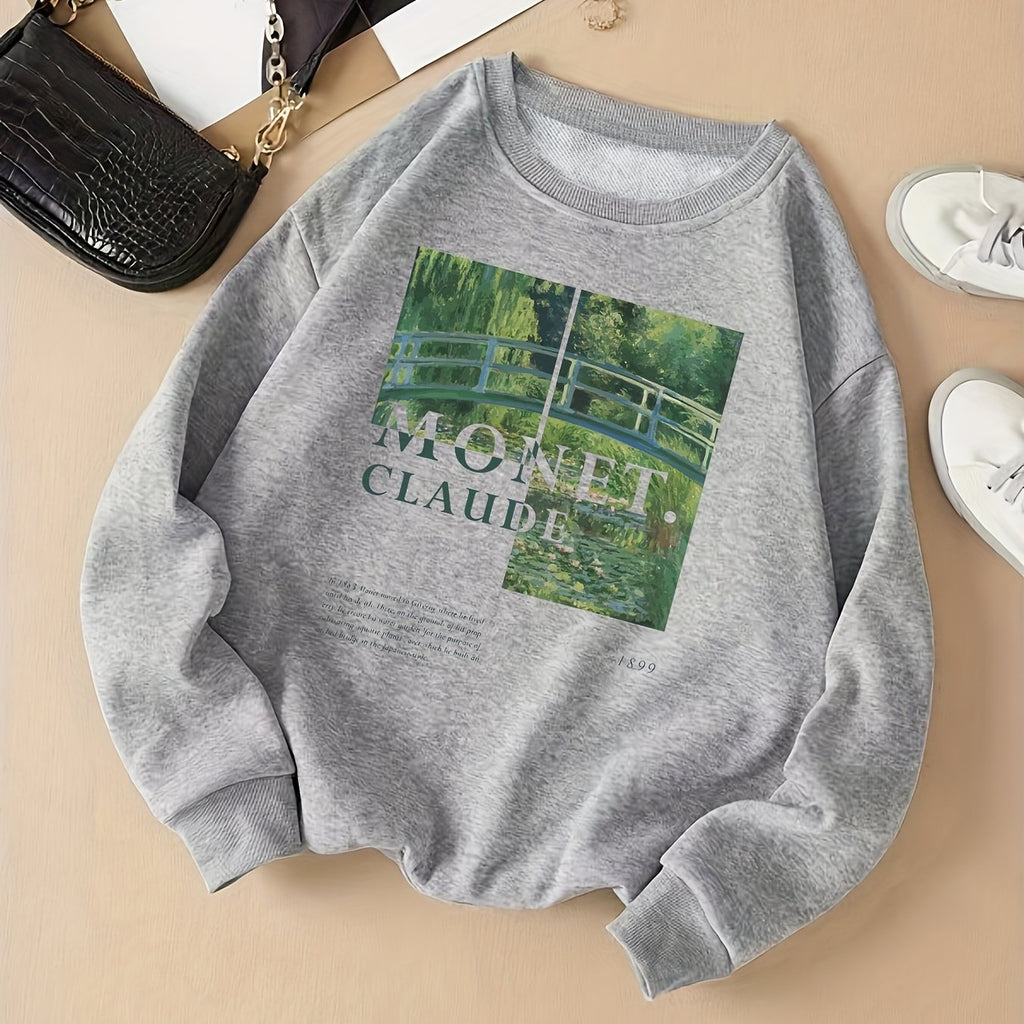 Casual Graphic Print Hoodie