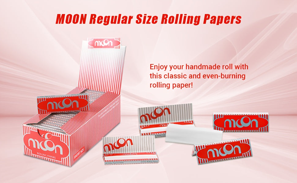 50-Pack MOON Rolling Papers - King Size (Large)