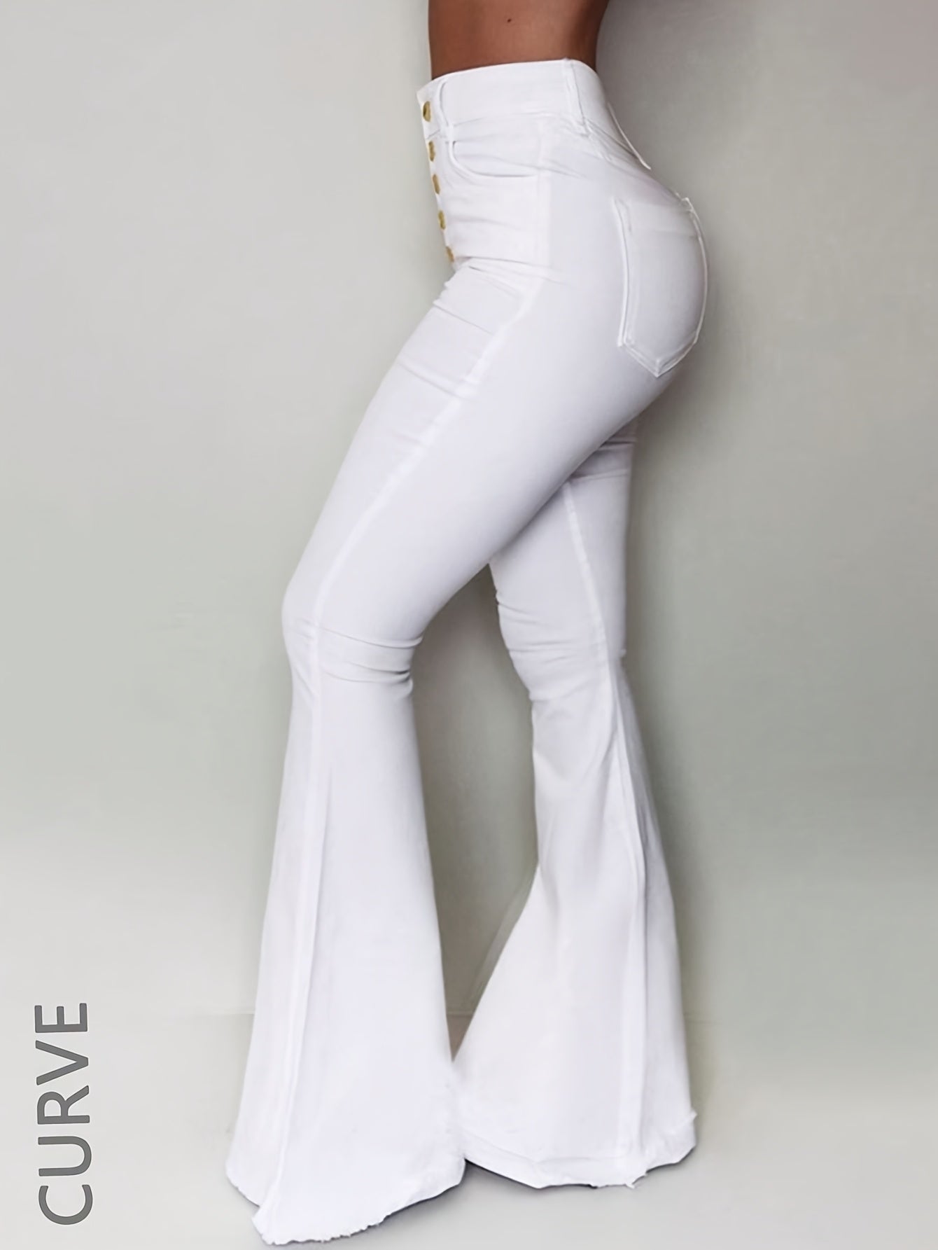 High Waisted Stretch Bootcut Jeans