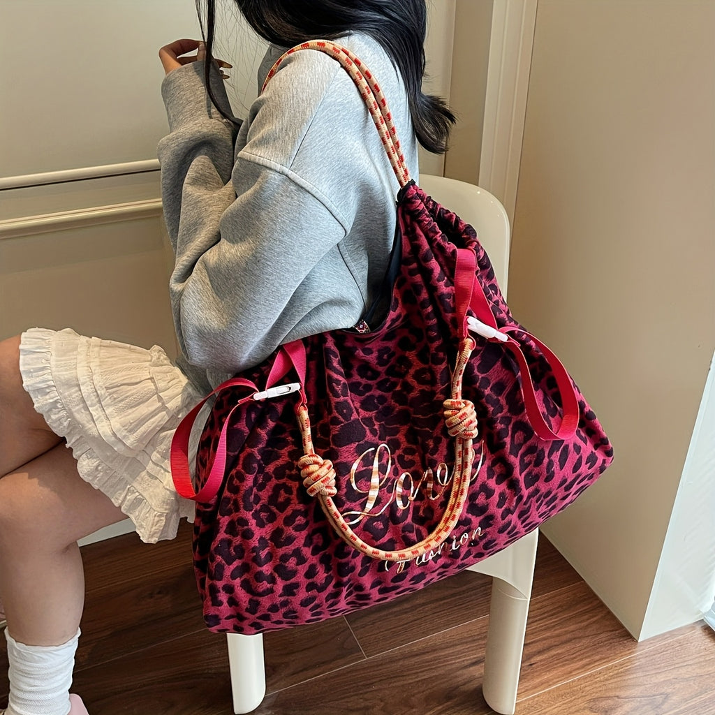 Leopard Print Crossbody Bag