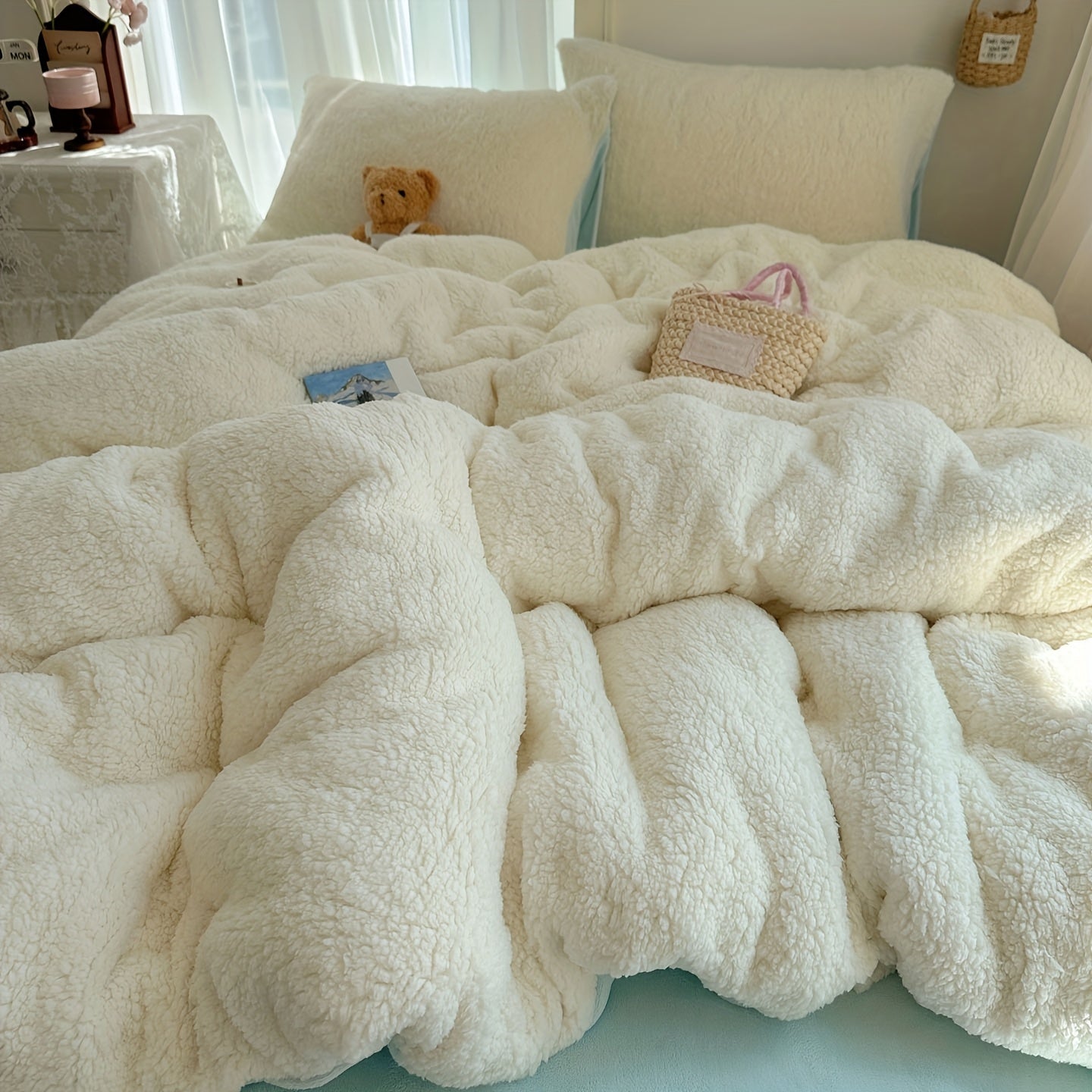 Milk Velvet Four-Piece Set (Duvet Cover*1 + Bed Sheet*1 + Pillowcase*1/2)