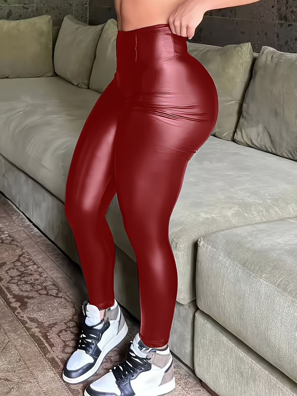 High-Waisted Skinny Pants