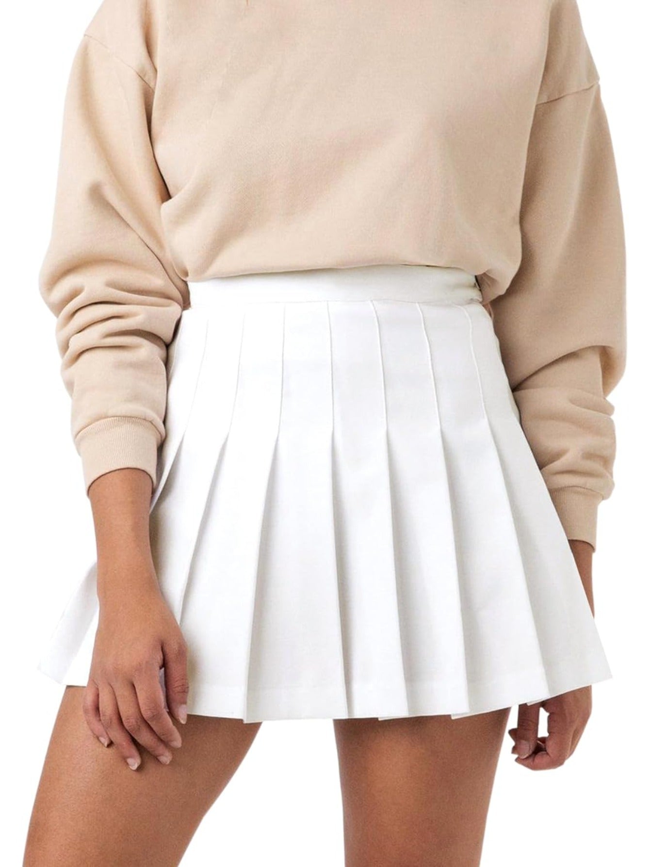 High-Waisted Pleated Tennis Skirt