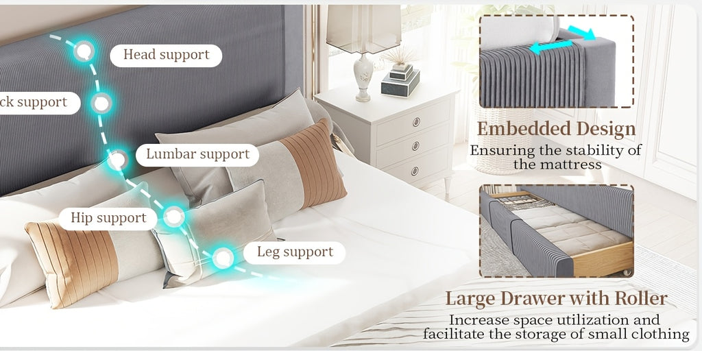 Bed Frame with Storage