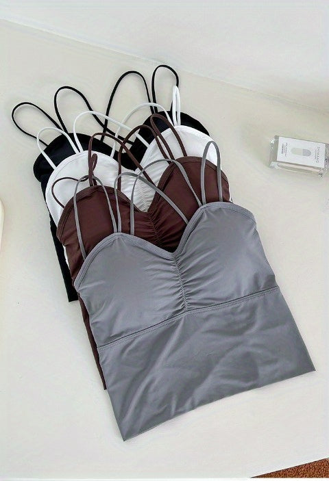 Set of 4 Sexy Lace-Back Camisoles