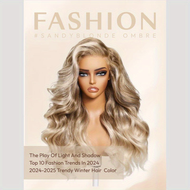 13x4 Sandy Blonde Ombre Loose Body Wave Lace Frontal Wig