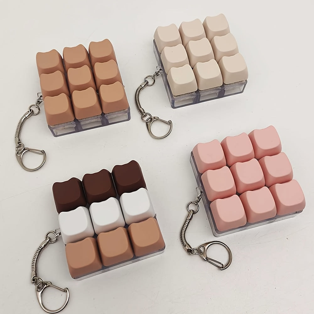 Finger Press Keycap Pop Fidget Toy Keychain
