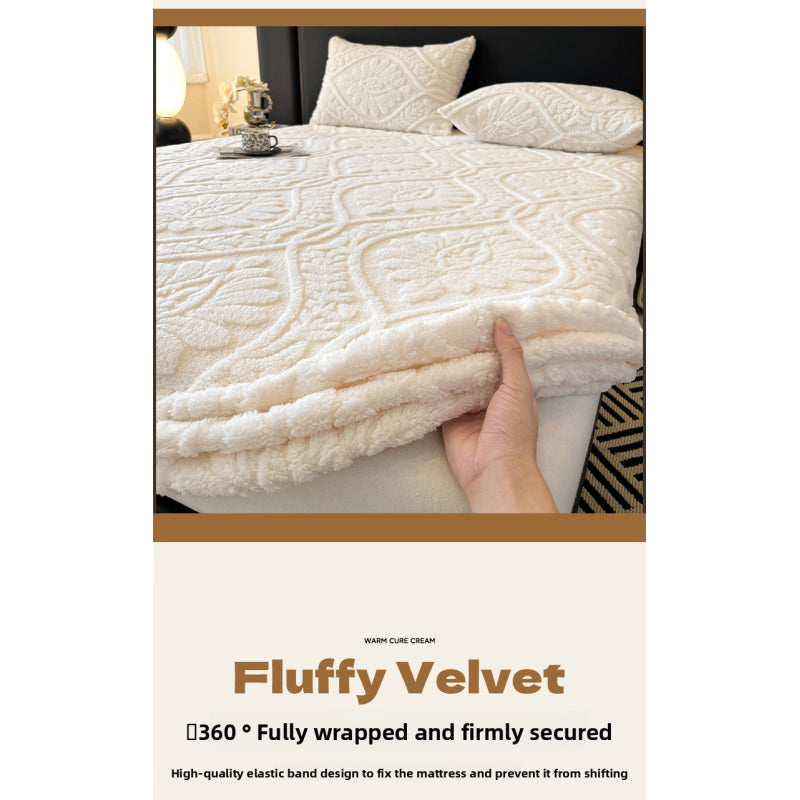 Jacquard Velvet Fitted Sheet