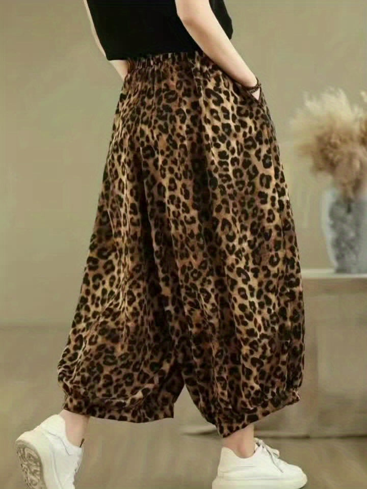 Leopard Print Trousers