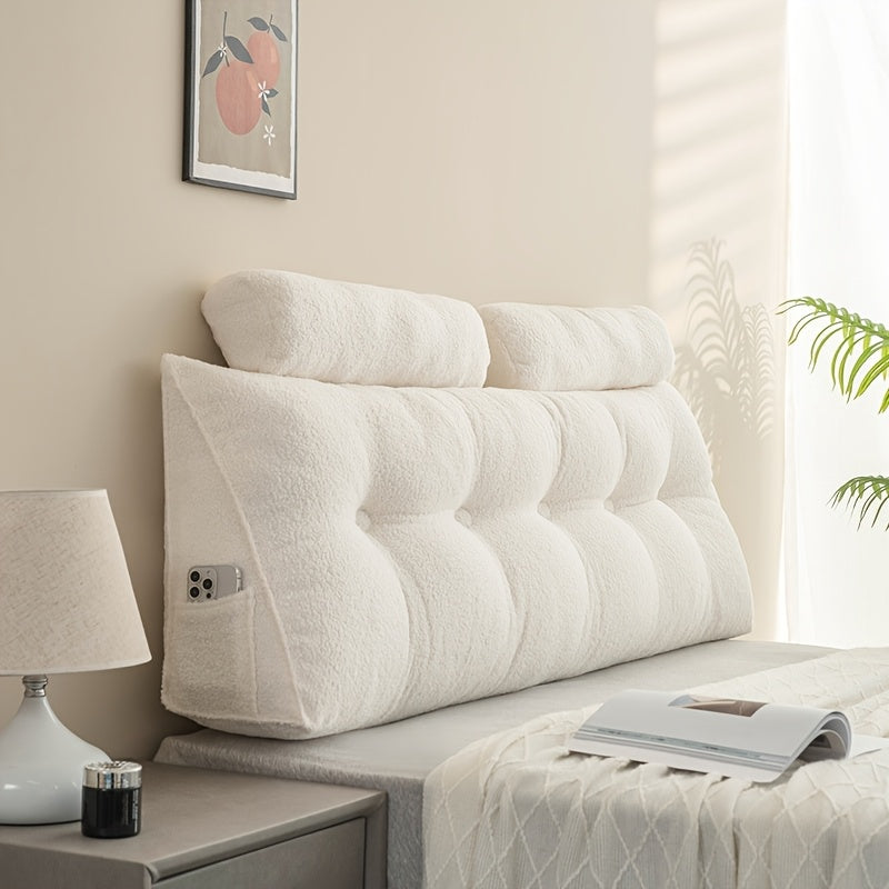 Teddy Fleece Triangular Headboard Cushion