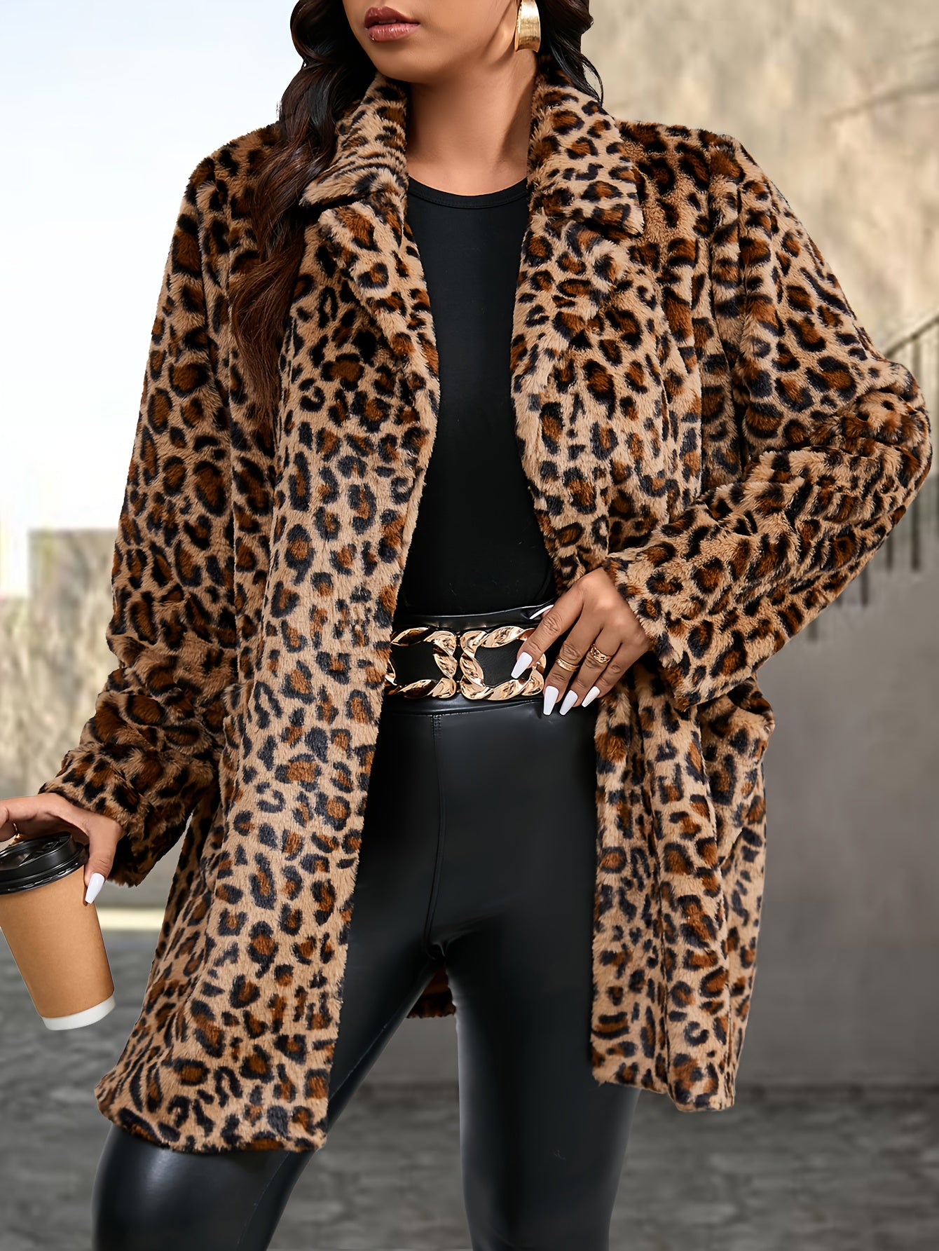 Leopard Print Coat