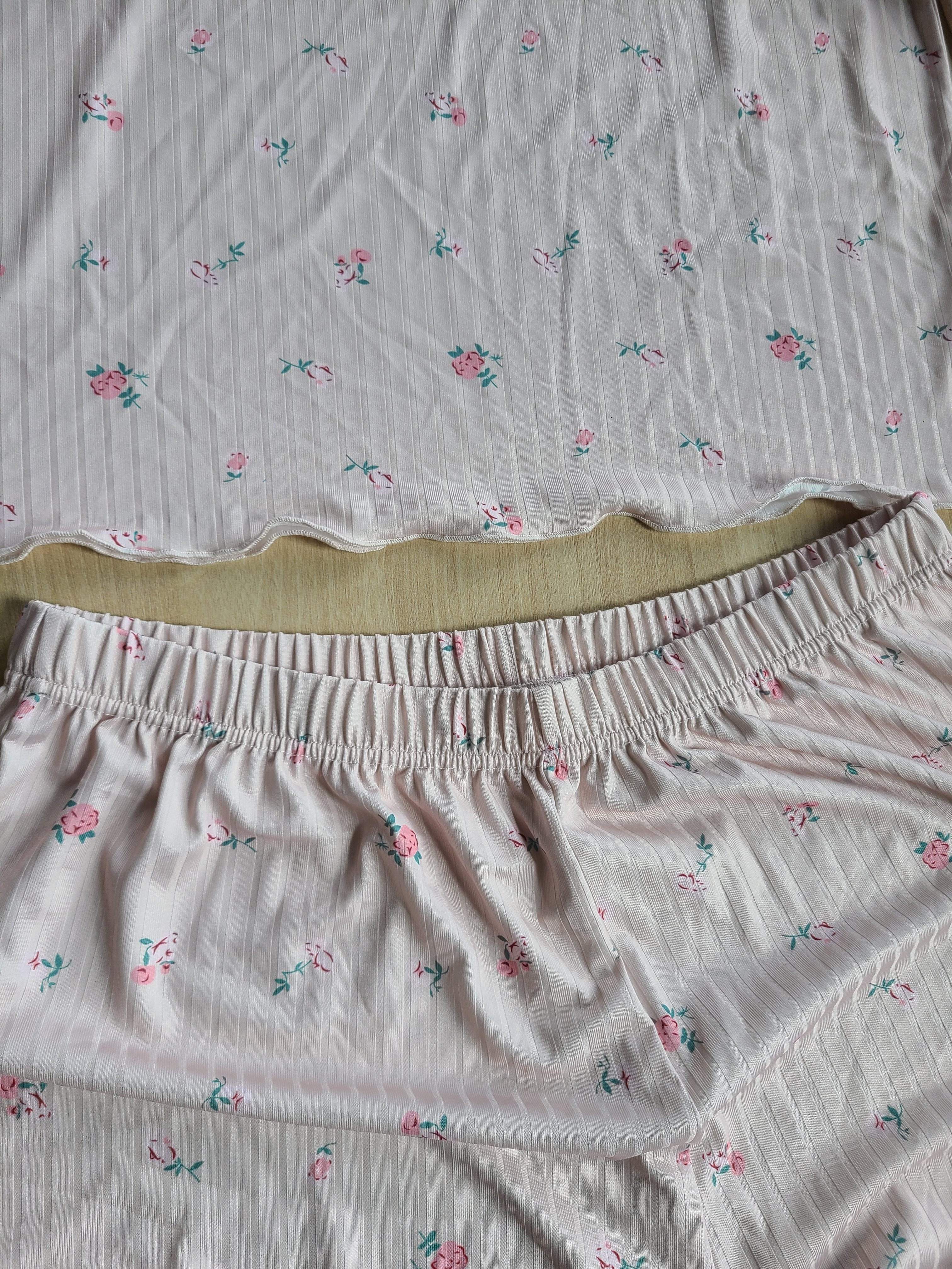 Floral Print Textured Fabric Long Sleeve Pantsuit for Autumn and Winter