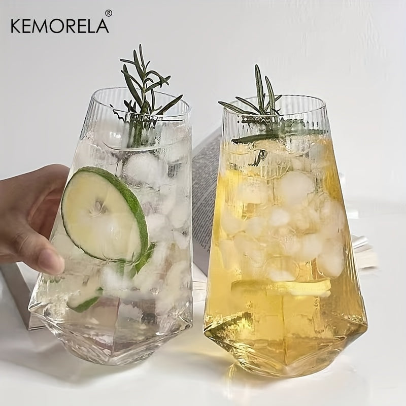 Vertical Geometric Highball Glass