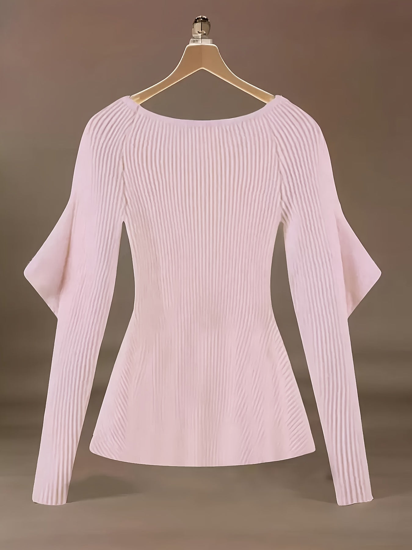 Off-Shoulder Ribbed Sweater