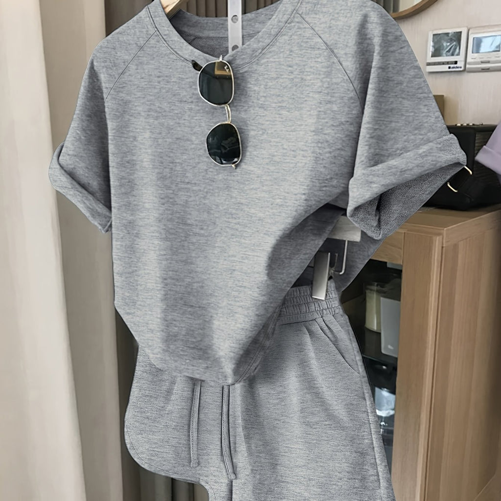 {2pcs} Sporty Fashion Women's Spring/Summer Casual Comfort Shorts Set