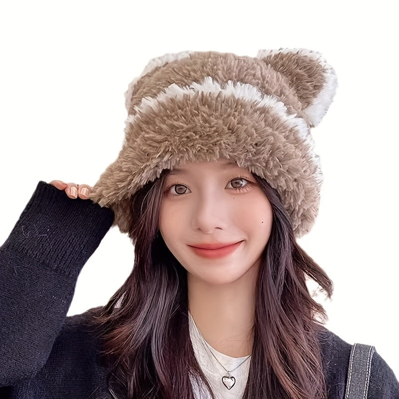 Bear Ear Shaped Knitted Hat
